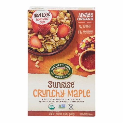 Nature's Path Organic® Sunrise® Crunchy Maple Cereal Perspective: front