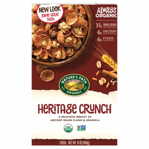 Nature's Path Organic Heritage Crunch Cereal Perspective: front