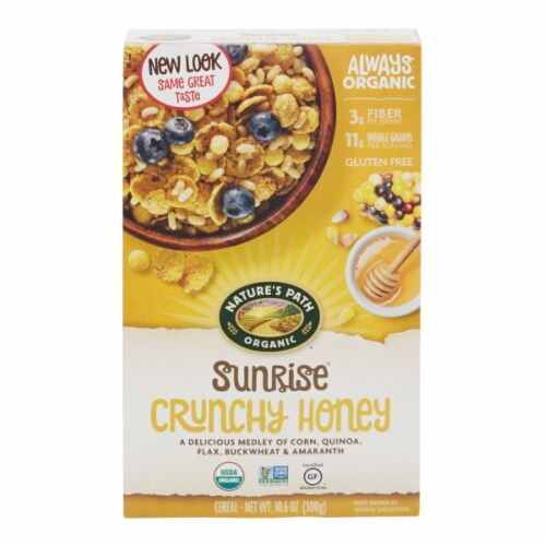 Nature's Path Organic® Sunrise Crunchy Honey Cereal Perspective: front
