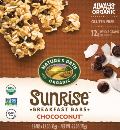 Nature's Path Organic® Chococonut Sunrise Breakfast Bar Perspective: front