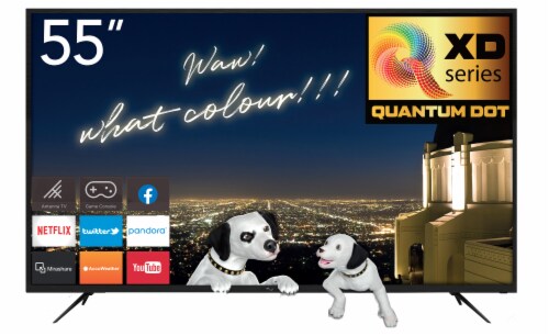 RCA 4K UHD QLED Smart Television Perspective: front