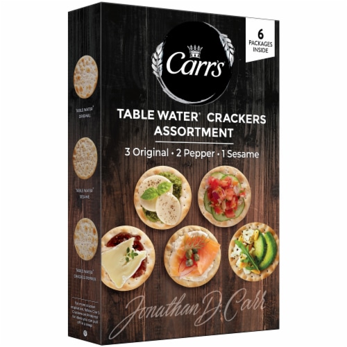 Carr's Table Water Crackers, Variety Pack, 6Count, 1 unit Kroger