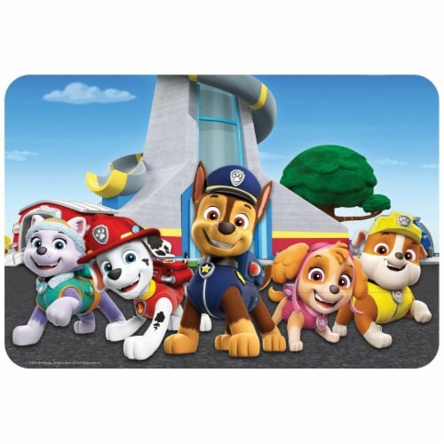 Paw Patrol Placemat for Ages 3 and Up Perspective: front