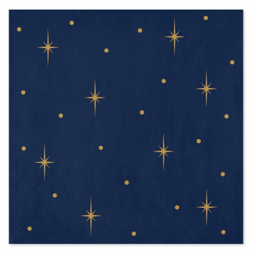 American Greetings All Occasion Lunch Napkins Gold Stars Perspective: front