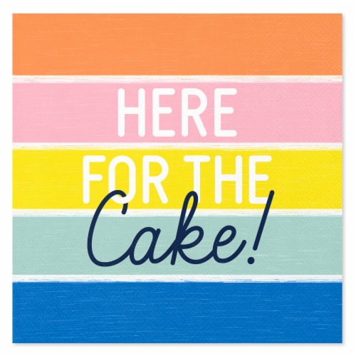 American Greetings Napkin 20 Count - Here for the Cake Perspective: front