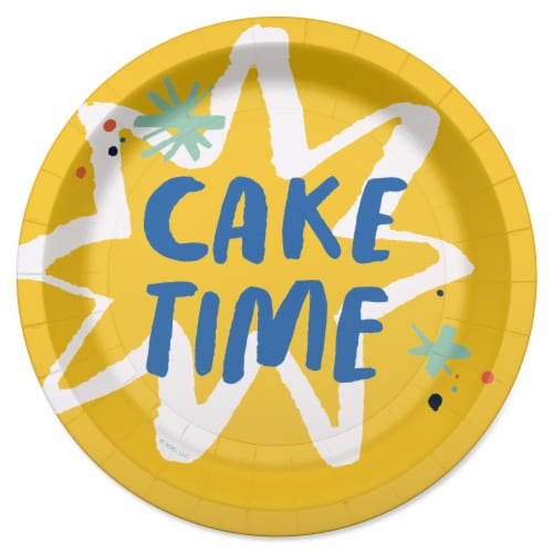 American Greetings 7" Birthday Paper Plates Perspective: front