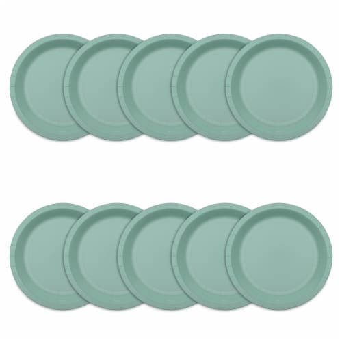 American Greetings 7 Inch All Occassion Paper Plates - Green Perspective: front