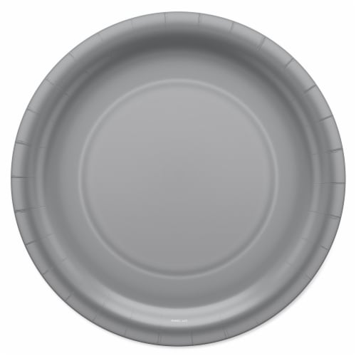 American Greetings All Occasion Paper Plates Silver Perspective: front