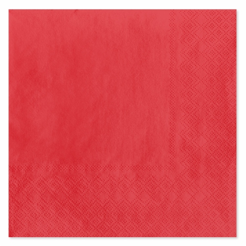 American Greetings 20-Count All Occasion Lunch Napkins, Red Perspective: front