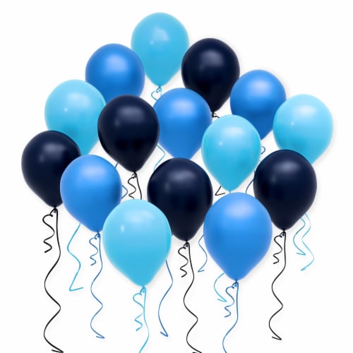 American Greetings Assorted Shades of Blue Balloons Perspective: front