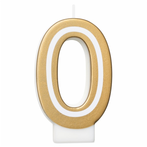 American Greetings Birthday Candle Number 0 Perspective: front
