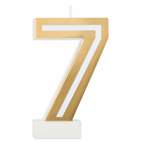 American Greetings Birthday Candle Number 7 Perspective: front