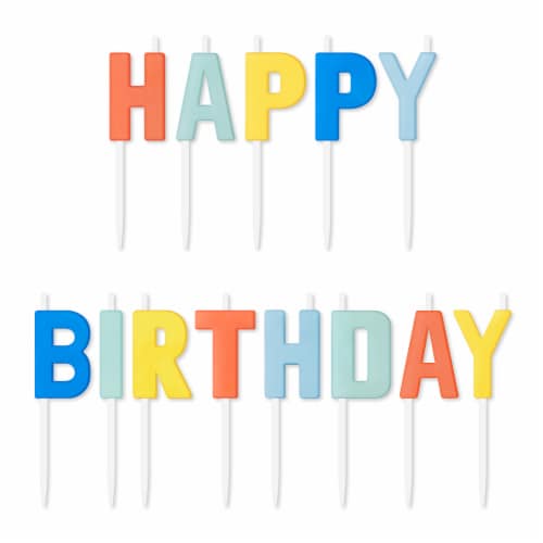 American Greetings Happy Birthday Candles Perspective: front