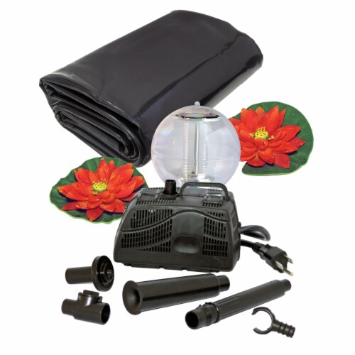 Koolscape Ultimate Pond Kit with Solar Light Perspective: front