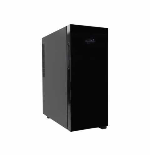 Koolatron Urban Series 12-Bottle Wine Cooler Thermoelectric Wine Fridge - Black Perspective: front
