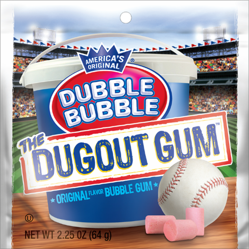 Dubble Bubble Dugout Gum Perspective: front