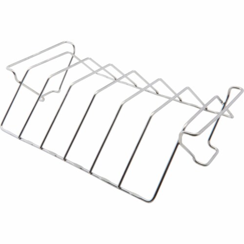 GrillPro 15.5 In. Stainless Steel Rib & Roast Grill Rack 41616 Perspective: front