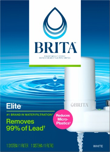 Brita BPA-Free Basic Faucet Mount Water Filtration System Perspective: front