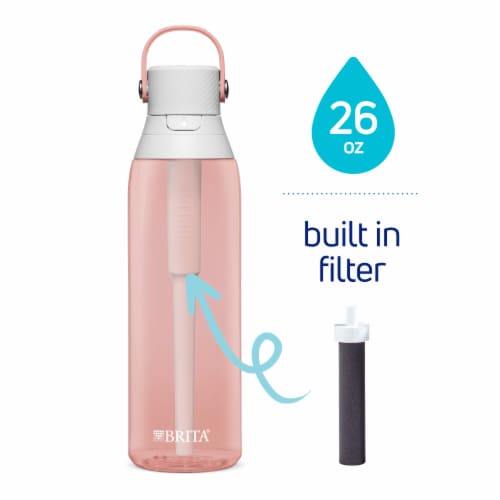 Brita Premium Blush Water Bottle with Filter Perspective: front
