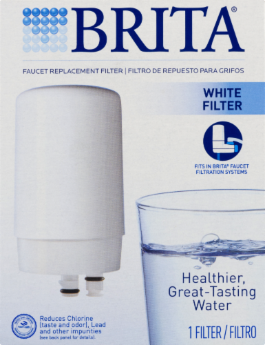 Brita Faucet Water Filter System Replacement Filter - White - 1 Piece Perspective: front