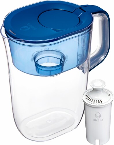 Brita Large Blue 10 Cup Water Filter Pitcher with Standard Filter, 1 ct -  Harris Teeter