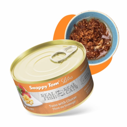 Snappy Tom Lites Tuna with Cheese 5.5oz (24 Pack) Perspective: front