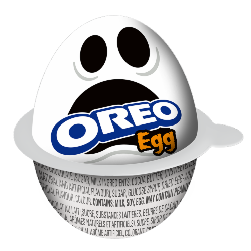 Oreo Halloween Egg Perspective: front