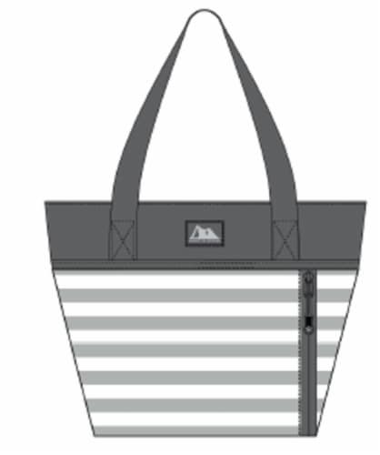 Arctic Zone Fridge Cold Bianca Tote - Classic Stripe Perspective: front