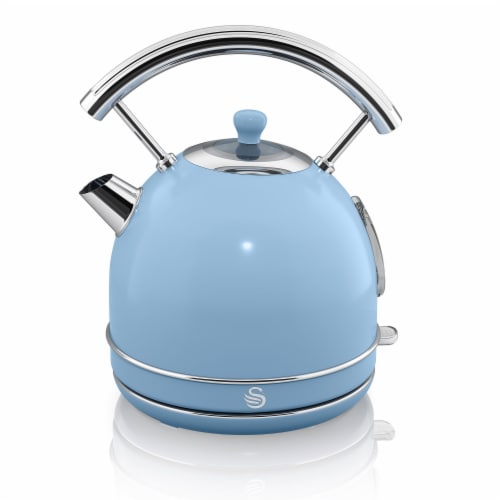 Salton SK34020BLN Swan Retro Dome 1.70 Liter Electric Iron Tea Kettle,  Blue, 1 Piece - City Market