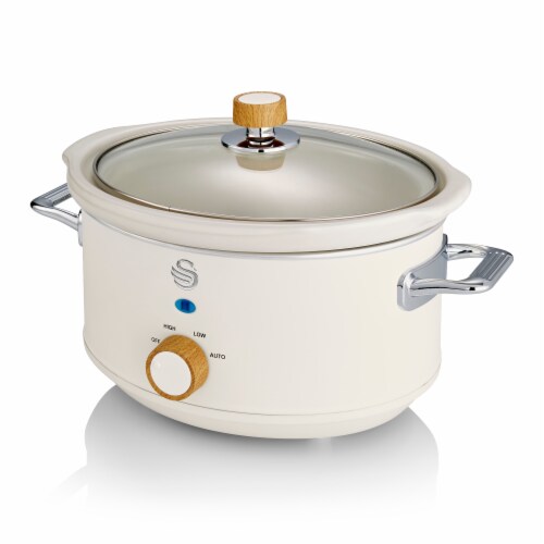 Swan Nordic Style Slow Cooker with Removable Ceramic Pot, Keep Warm