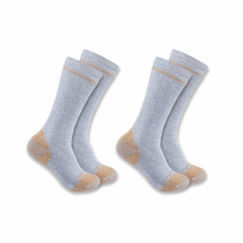 Carhartt Men's Large Steel Toe Boot Socks - Grey Perspective: front