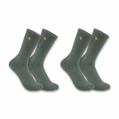 Carhartt Force Midweight L Crew Socks - Dusty Olive Perspective: front