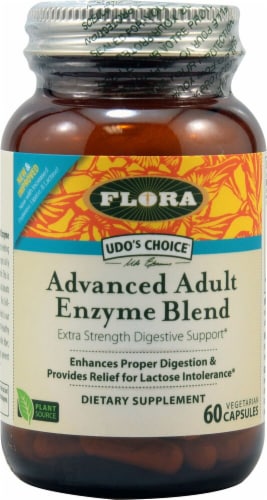 Flora  Udo's Choice® Advanced Adult Enzyme Blend Perspective: front
