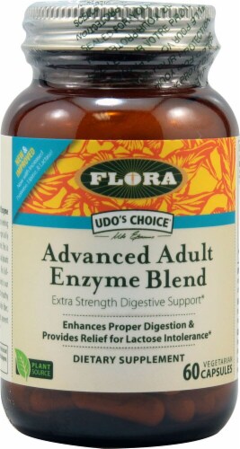 Flora  Udo's Choice® Advanced Adult Enzyme Blend Perspective: front