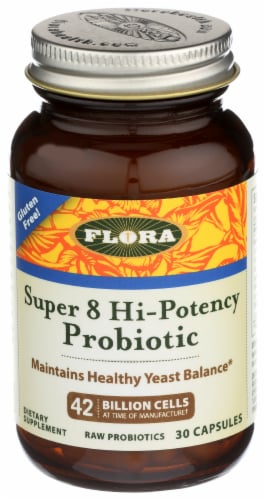 Flora Udo's Choice® Super 8 Hi-Potency Probiotic Perspective: front