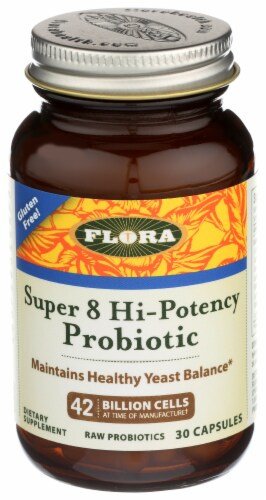 Flora Udo's Choice® Super 8 Hi-Potency Probiotic Perspective: front