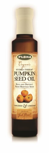 Flora Organic Hydro-Therm Pumpkin Seed Oil Perspective: front
