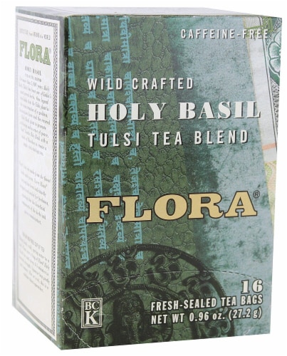 Flora Holy Basil Tulsi Blend Tea Bags Perspective: front
