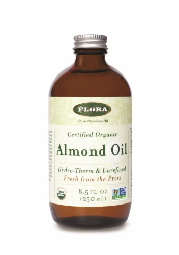Flora Organic Almond Oil Perspective: front