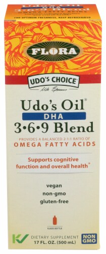 Flora Udo's Choice Udo's Oil DHA 3-6-9 Blend Perspective: front