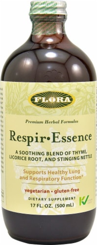 Flora Respir-Essence Dietary Supplement Perspective: front