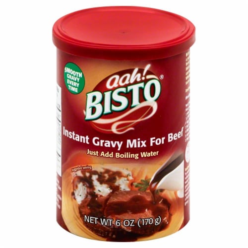 Aah! Bisto Instant Beef Gravy Mix Perspective: front