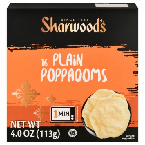 Sharwood's® Plain Puppodums Perspective: front