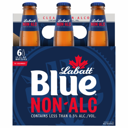 Labatt Blue NonAlcoholic Malt Beverage, 6 bottles / 11.5 fl oz Ralphs
