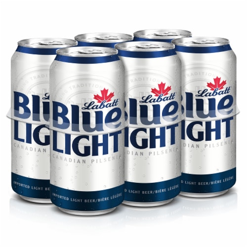Labatt Blue Light Canadian Pilsener Perspective: front