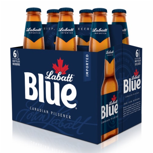 Labatt Blue Lager Beer Perspective: front