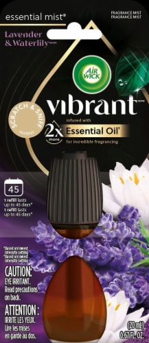 Air Wick Vibrant Sweet Vanilla & Shea Butter Essential Mist Refill Perspective: front