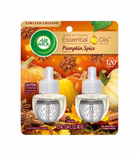 Air Wick® Essential Oils™ Pumpkin Spice Refills Perspective: front