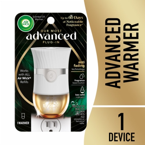 Air Wick Advanced Scented Oil Gadget Pack, Plug In Air Freshener, 1 Warmer Perspective: front