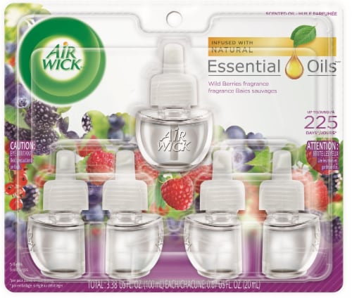 Air Wick Wild Berry Fragrance Scented Oil Refills Perspective: front
